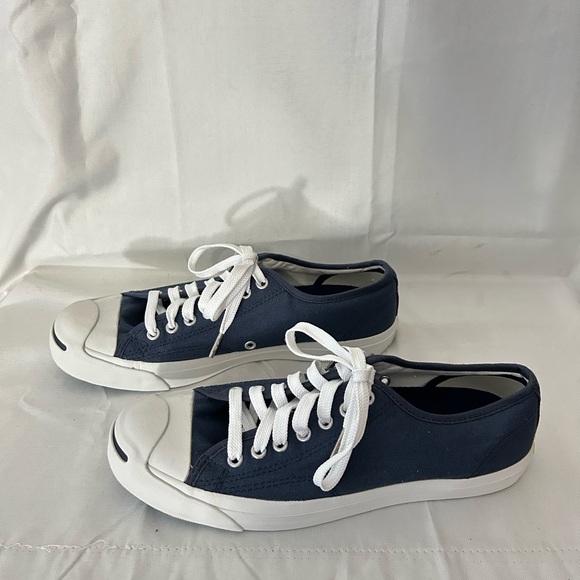 Converse Jack Purcell Navy low top sneakers UNISEX Men's 8.5/Women's 10 - Picture 2 of 12